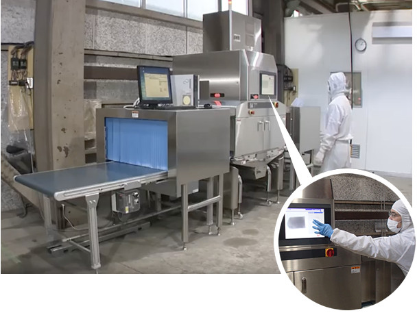 X線異物検出作業